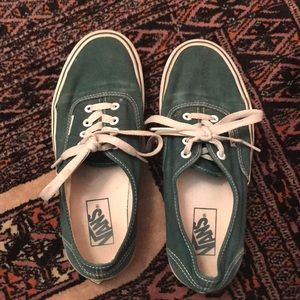 Used Vans classic Forest Green sneakers